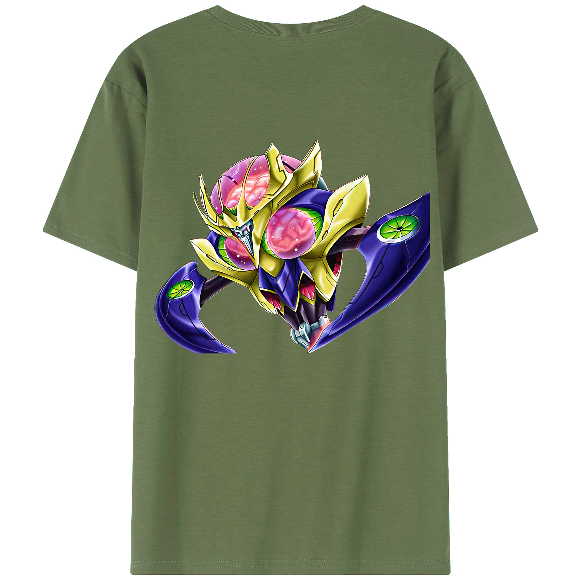 （画像用） 遊☆戯☆王 Yu-Gi-Oh! 綿100％ メンズ半袖Tシャツ（バックプリント） 通気性